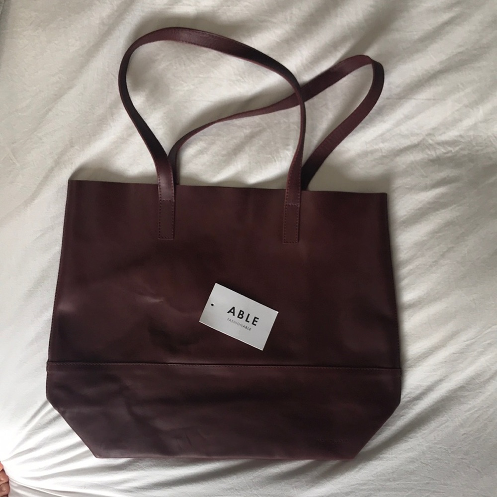 Burgundy Mamuye Tote